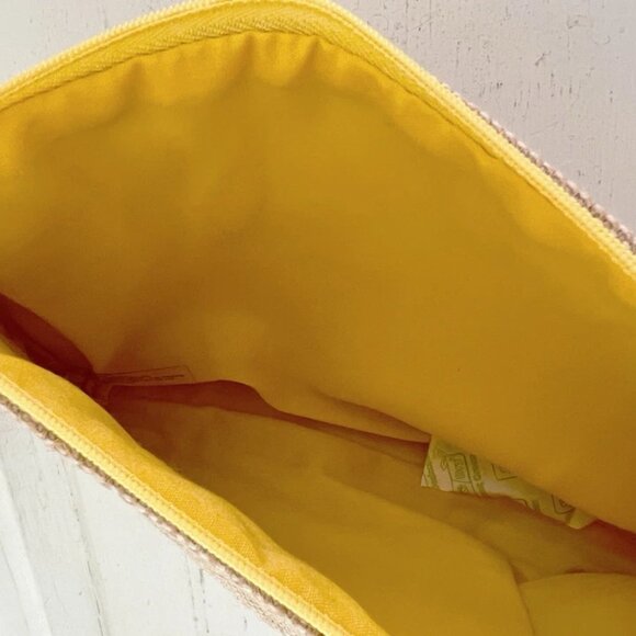 Dolce & Gabanna Makeup Bag clutch burlap cosmetic pouch - Picture 2 of 3